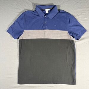 Calvin Klein Mens Polo Shirt Size Large Embroidered CK Logo